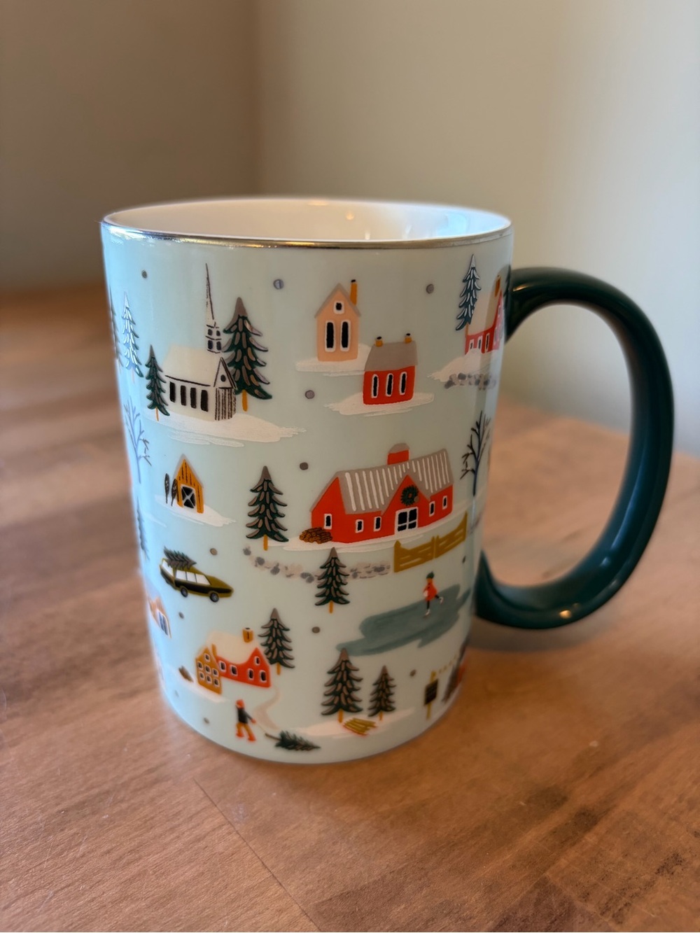 NEW! Rifle Paper Co. Holiday Village Coffee Mug